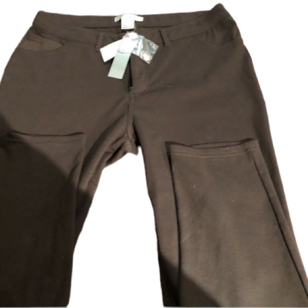 WD.NY Gray size large Stretch Straight Leg Jeggings w/ Pockets NWT